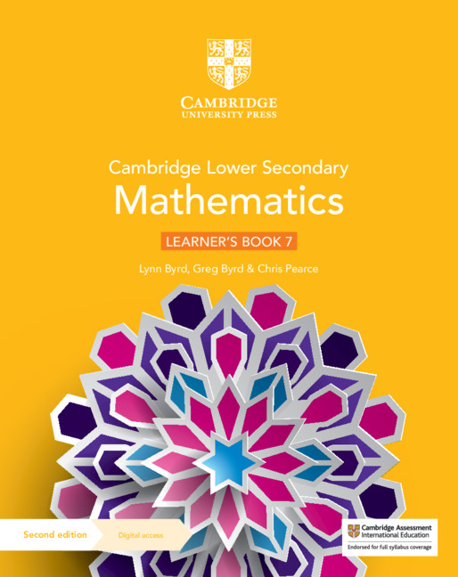 NEW Cambridge Lower Secondary Mathematics Learner’s Book with Digital Access Stage 7