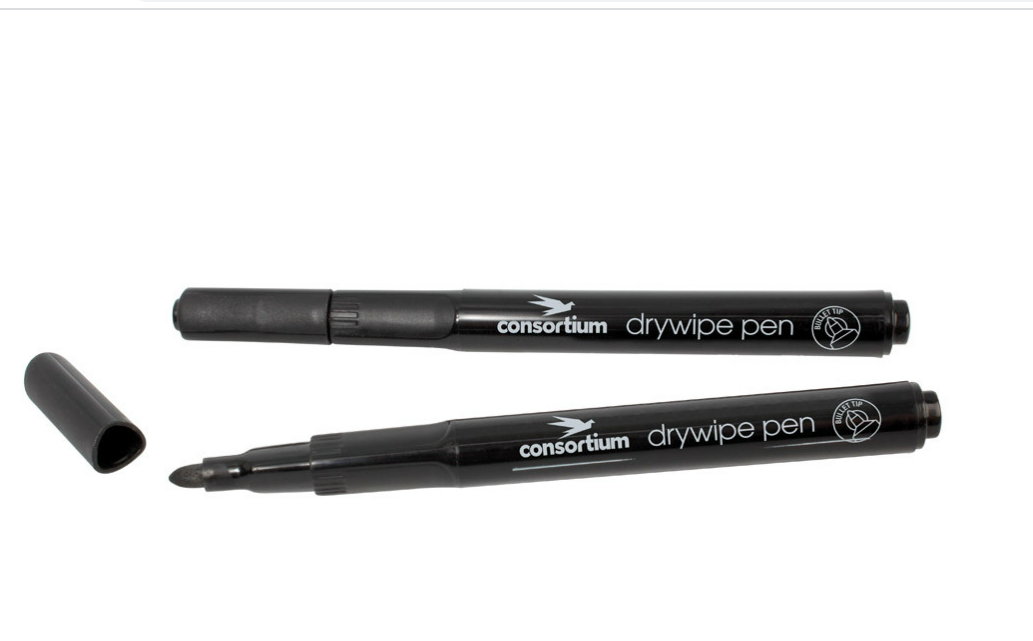 Schoolstoreng Ltd | Consortium Slim Barrel Drywipe Pen Pack of 50