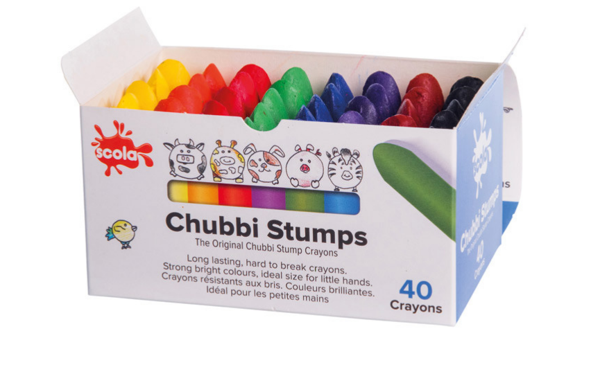 Schoolstoreng Ltd | Chubbi Stumps Crayons- Pack of 40