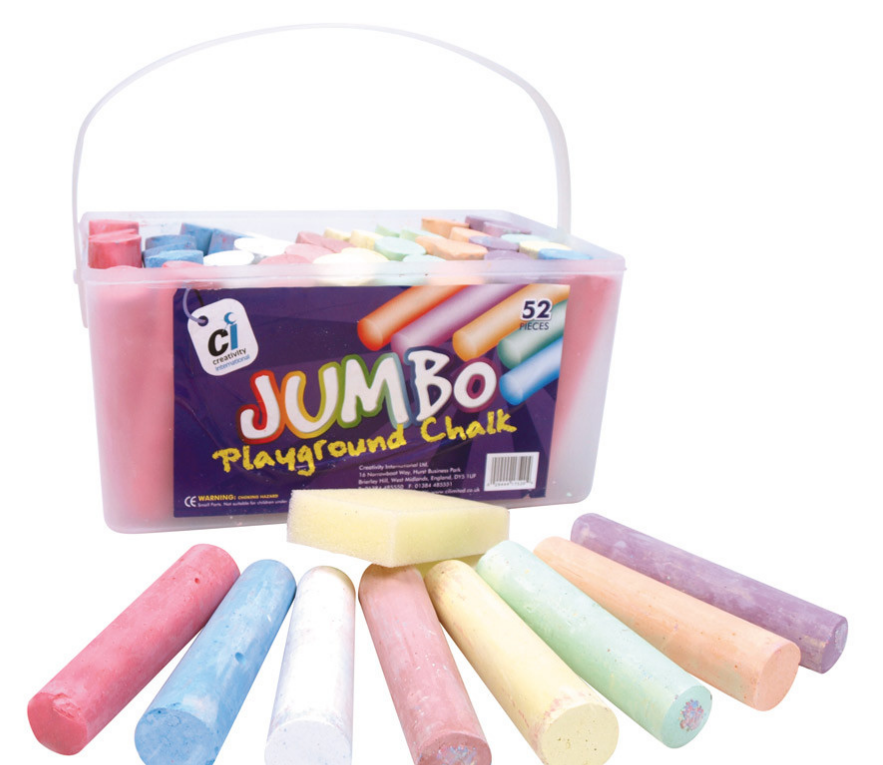 Schoolstoreng Ltd | Jumbo Playground Chalk pk of 20